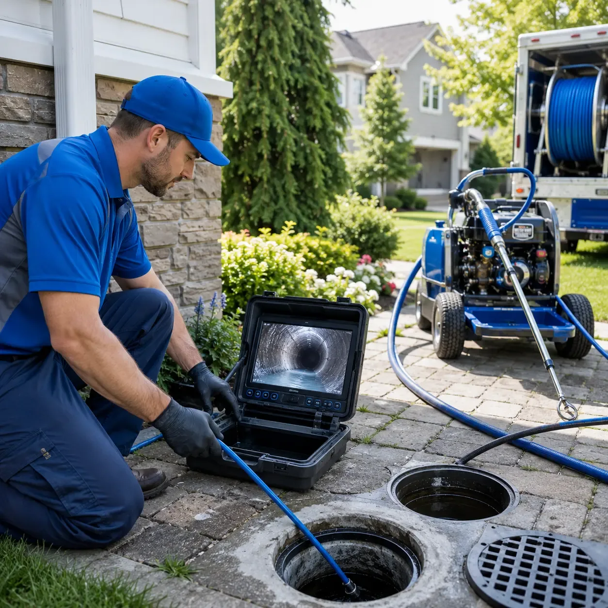 Outdoor drain cleaning professionals serving Armstrong Creek, WI