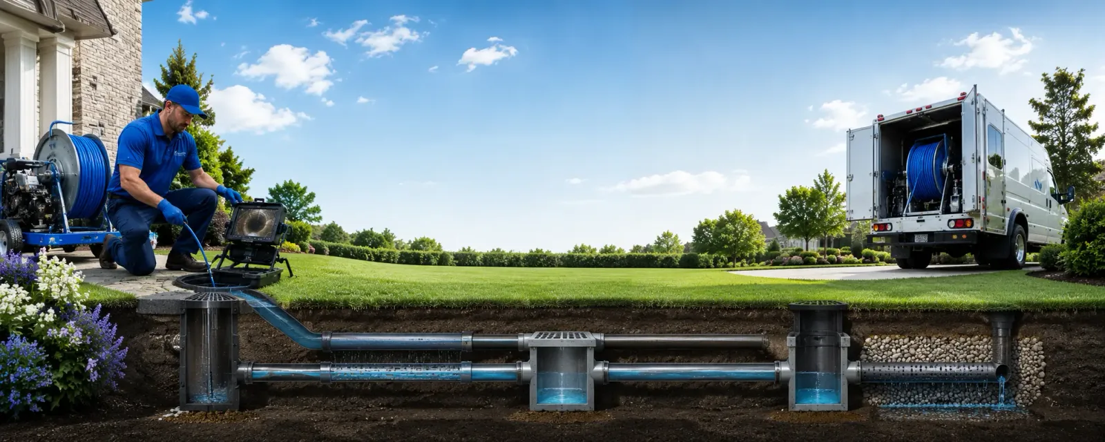Outdoor drain cleaning information for Armstrong Creek, WI